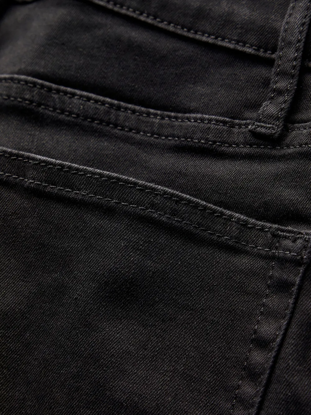 FRAME Jeans met franje afwerking Zwart