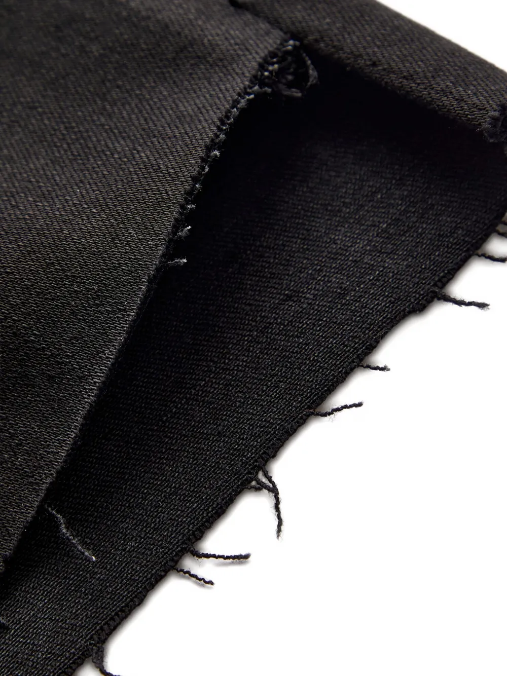 FRAME Jeans met franje afwerking Zwart