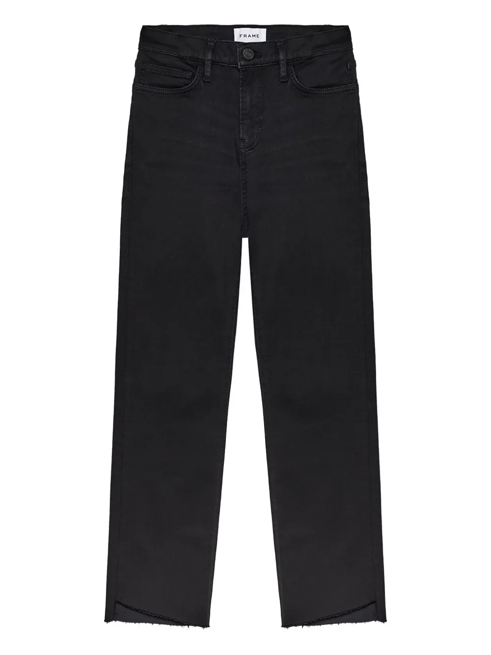 FRAME frayed-hem jeans | Black | Image 1