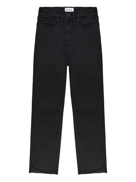 FRAME frayed-hem jeans