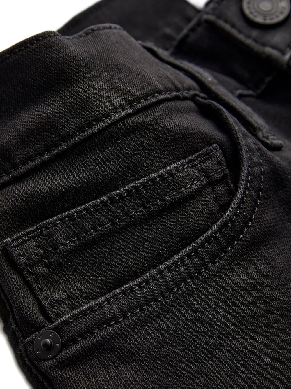 FRAME Jeans met franje afwerking Zwart