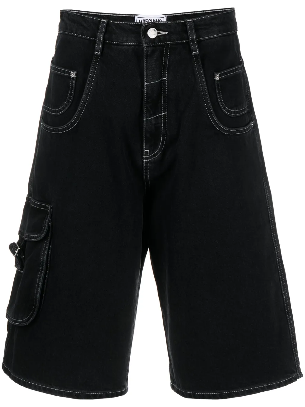 MOSCHINO JEANS Knielange shorts Zwart