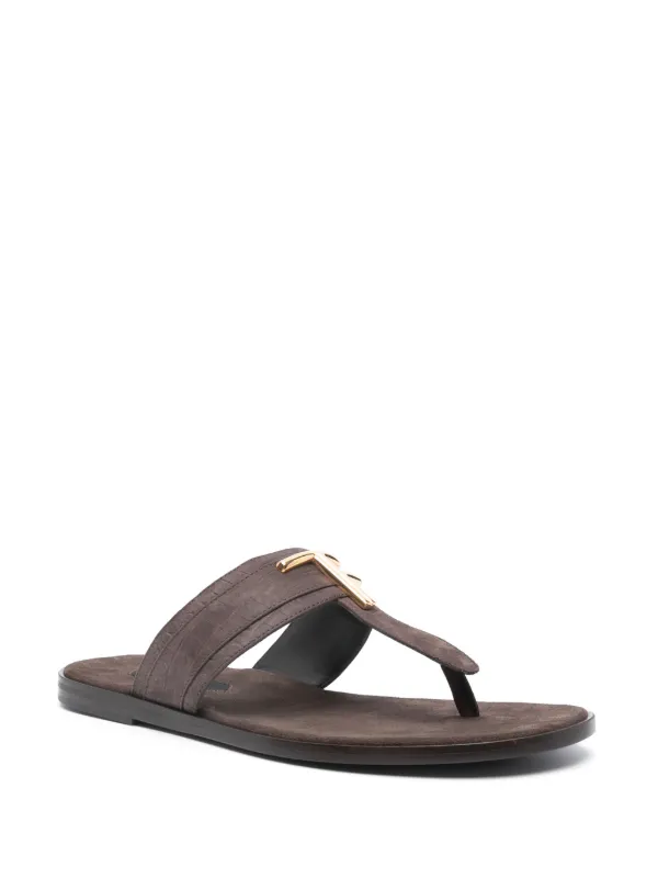 TOM FORD Brighton Suede Sandals | Brown | FARFETCH
