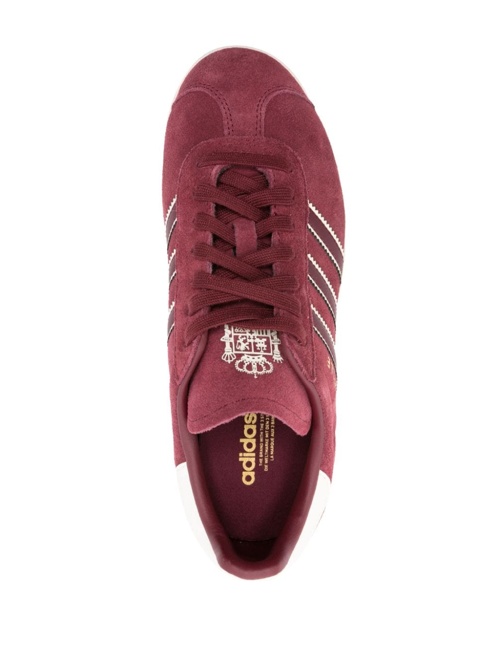 Shop Adidas Originals Gazelle Suede Sneakers In Red