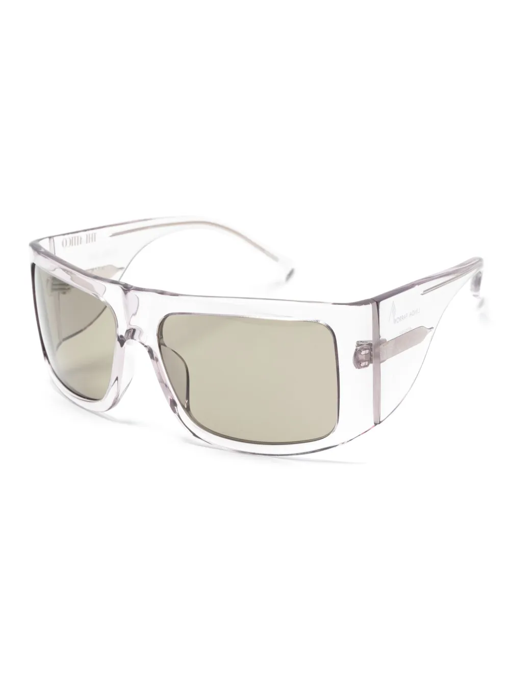 The Attico Andre oversize-frame sunglasses - Grijs