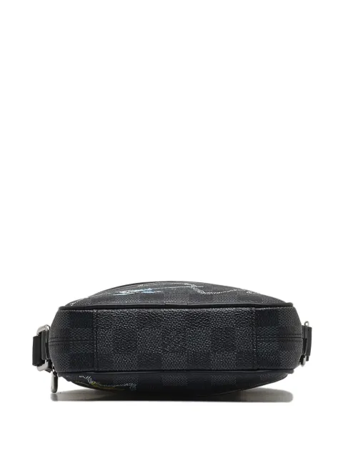 Louis Vuitton Pre-Owned 2019 pre-owned Damier Graphite Renaissance Map Danube Slim PM crossbody bag TYQ1DAFEEVP041KM - 3