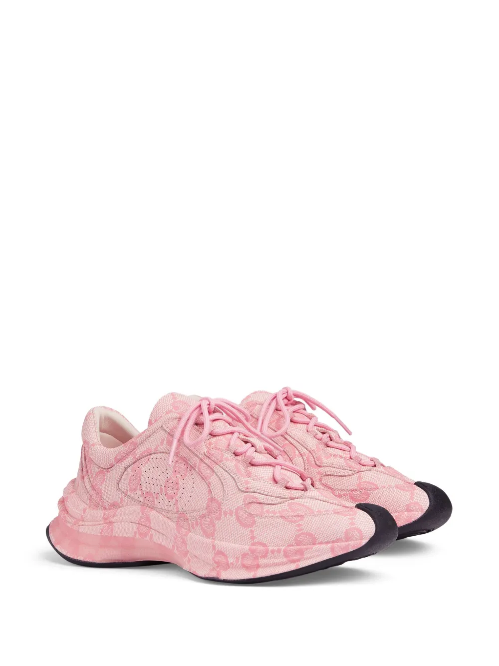 Gucci GG Run leather sneakers - Roze