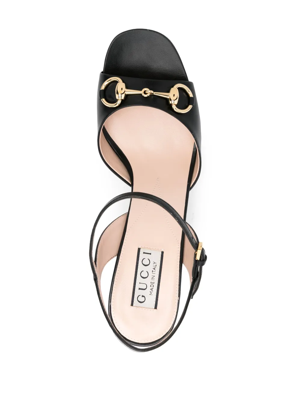 image 4 of gucci horsebit 皮质高跟鞋