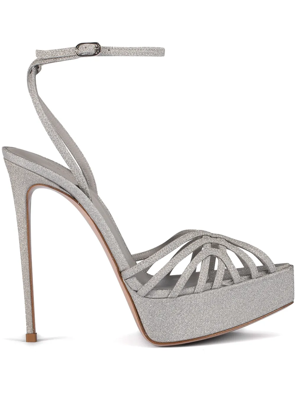 Le Silla 140 mm Embrace sandalen Zilver