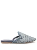 Le Silla Gilda crystal-embellished mules - Blue