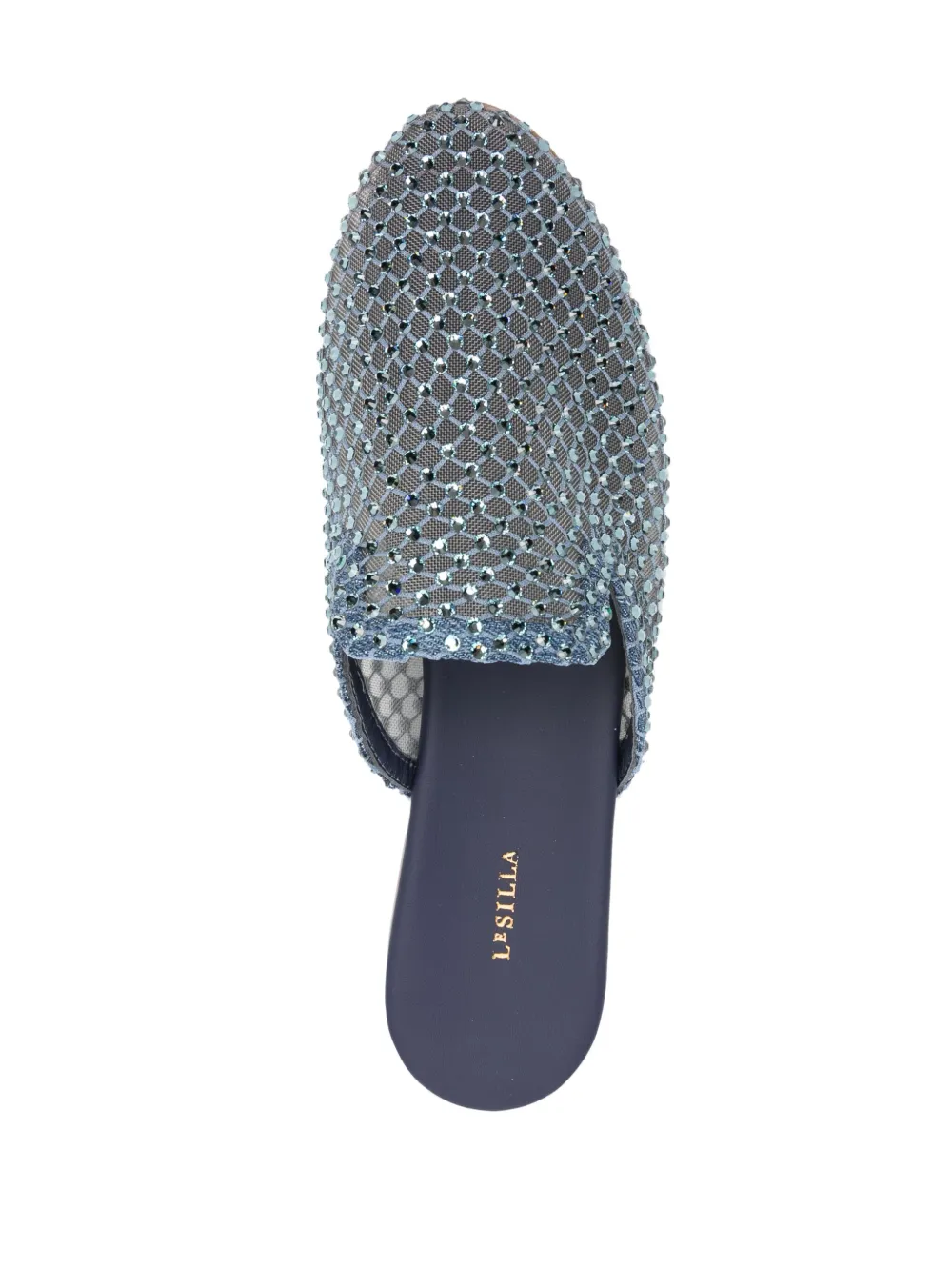 Le Silla Gilda crystal-embellished mules Blue