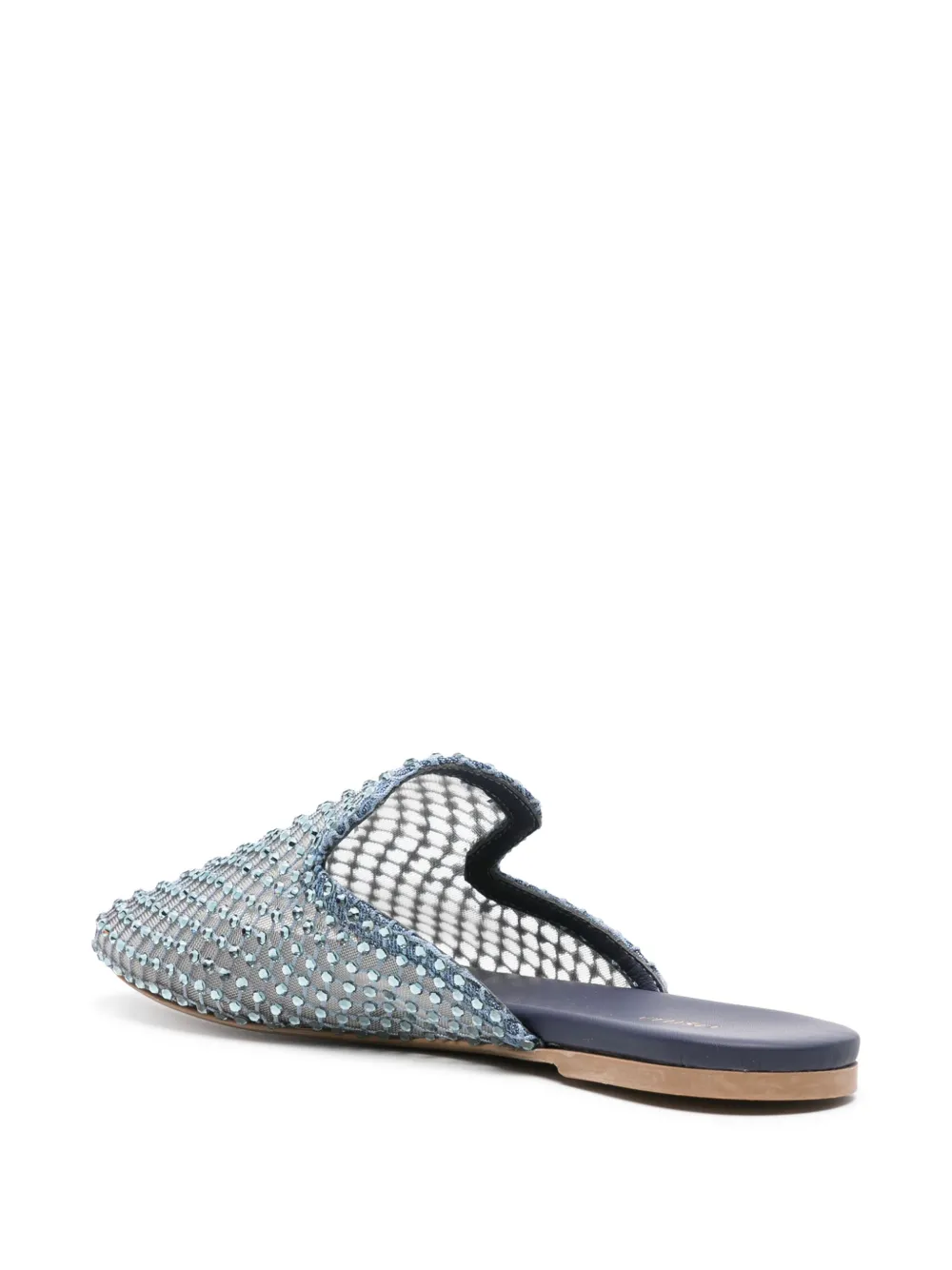 Le Silla Gilda crystal-embellished mules Blue