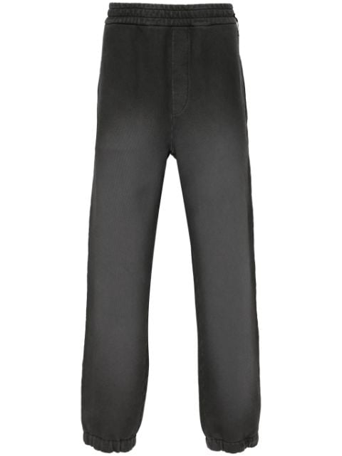 FENDI pantalon de jogging en coton à effet délavé