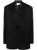 MM6 Maison Margiela single-stitch single-breasted blazer - Black