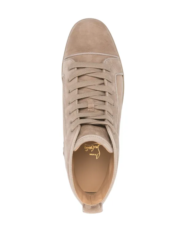 Christian Louboutin Louis high-top Suede Sneakers | Neutrals