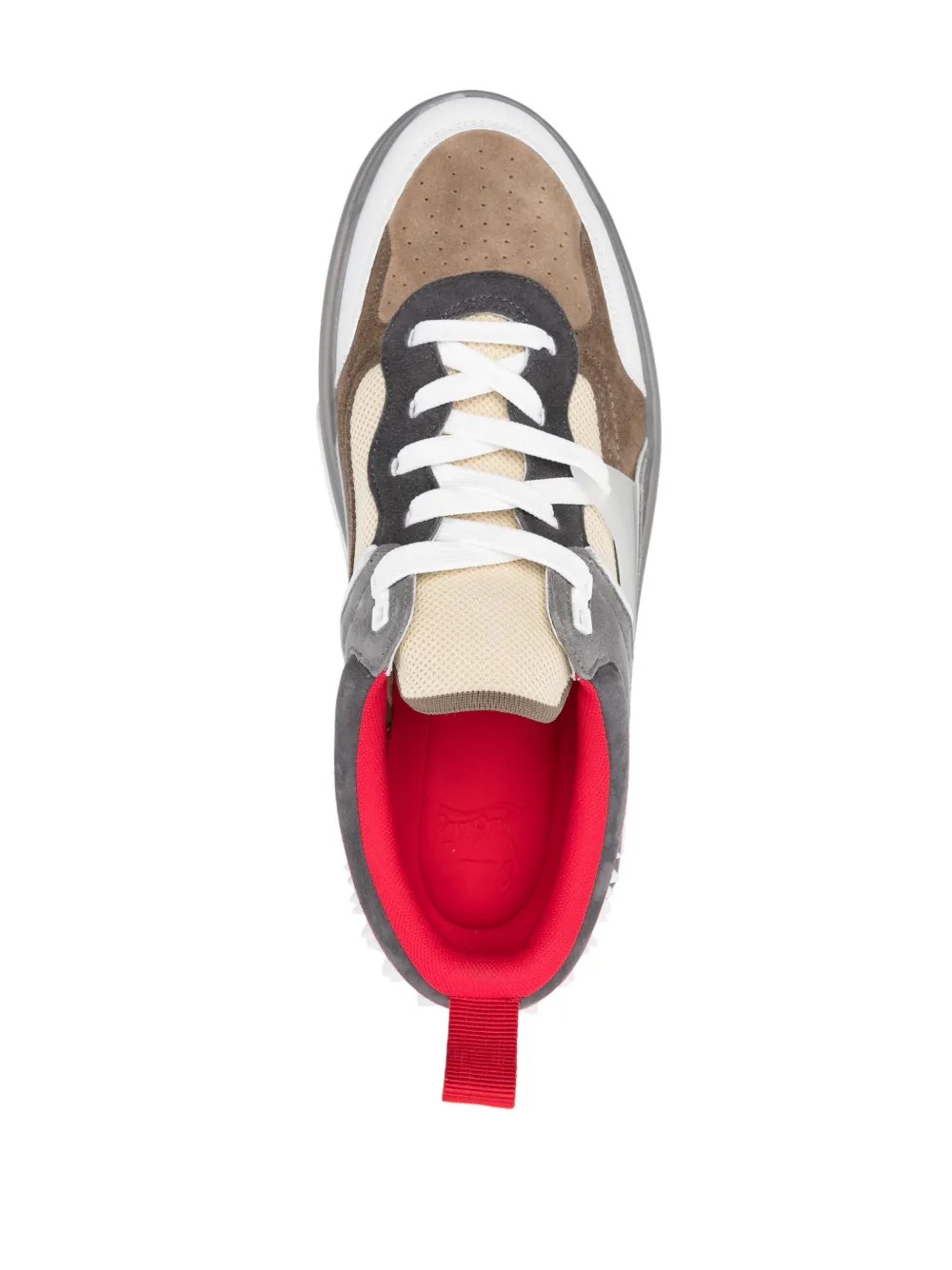 Cheap Lanvin panelled suede sneakers Men