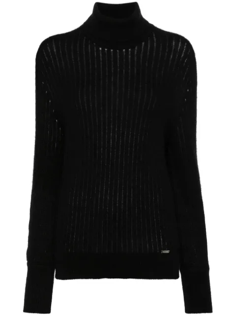 Kiton roll-neck ribbed-knit jumper