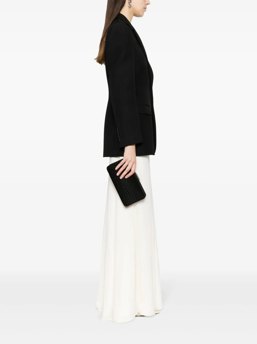 Giorgio Armani Clutch verfraaid met stras - Zwart