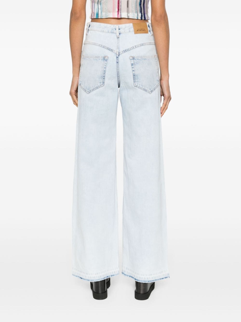 Shop Isabel Marant Noldy High-rise Flared-leg Jeans In Blue