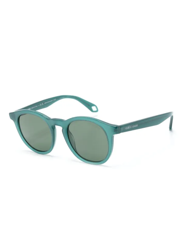 Giorgio Armani Panto round-frame Sunglasses | Green  display picture 2