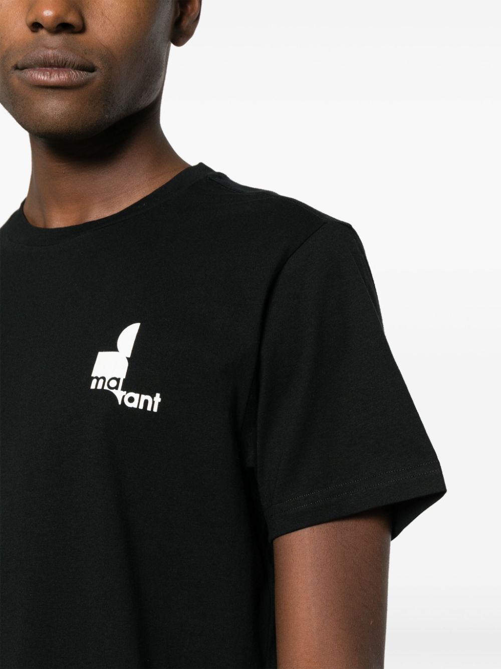 Shop Marant Zafferh Crew-neck T-shirt In Black