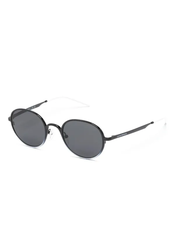 Emporio Armani round-frame Sunglasses | Black | FARFETCH