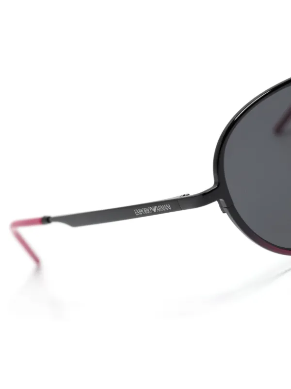 Emporio Armani round frame Sunglasses Black FARFETCH AE