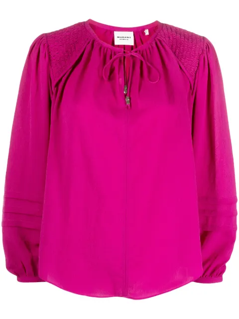 MARANT ÉTOILE Lamaya tie-neck blouse