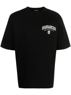 DSQUARED2 Icon-print Cotton T-shirt | Black | FARFETCH