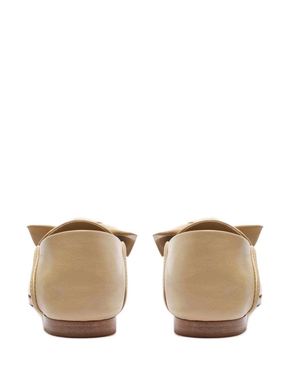 Shop Alexandre Birman Clarita Leather Loafers In Nude