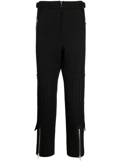 Namacheko zip-details wool straight trousers