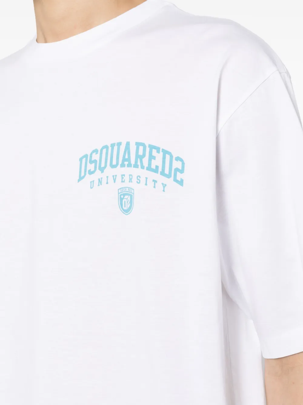 Dsquared2 Logo-print Cotton T-shirt In White