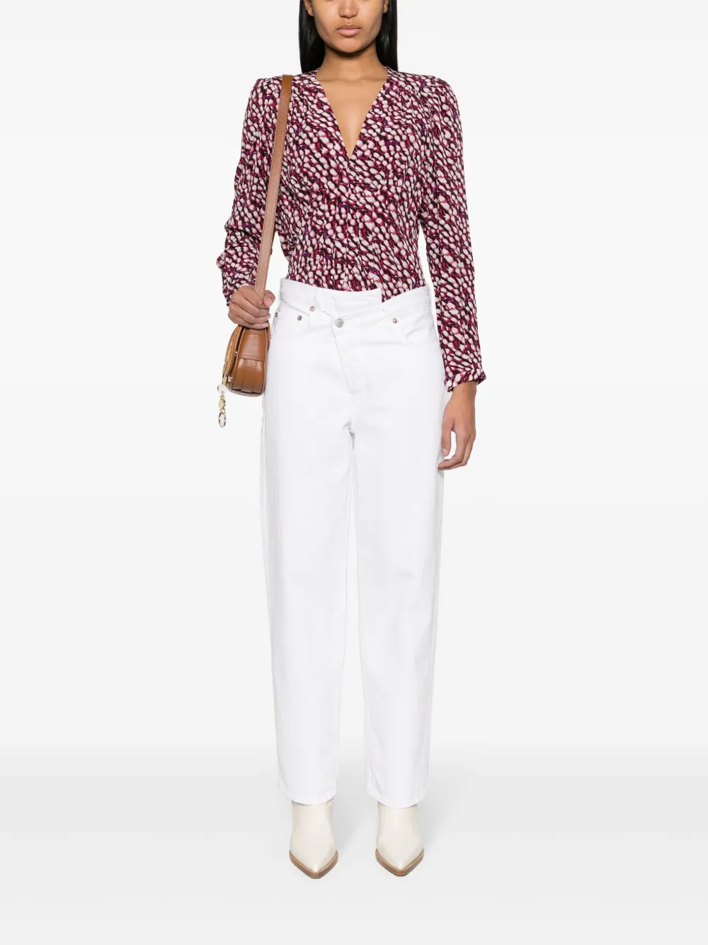 AGOLDE Criss Cross straight-leg jeans - Wit