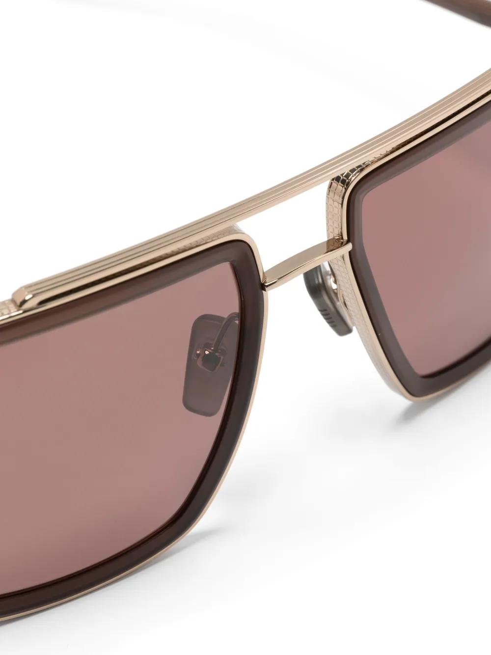 Dita Eyewear DLS-422 zonnebril met piloten montuur Bruin