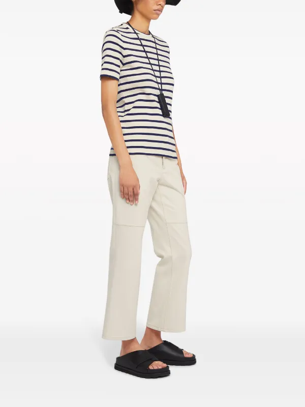 Jil Sander ストライプ Tシャツ | ホワイト | FARFETCH JP