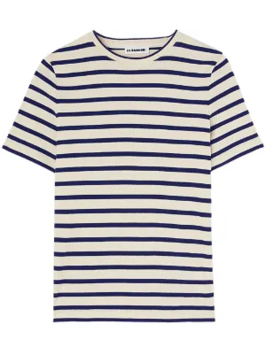 JIL SANDER+ ストライプ Tシャツ | ニュートラル | FARFETCH JP