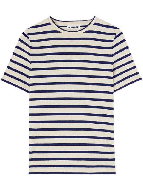 Jil Sander striped cotton T-shirt