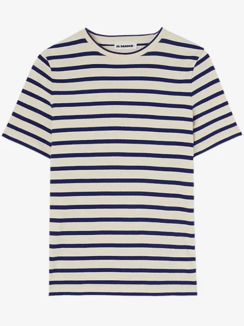 Jil Sander Gestreiftes T-Shirt