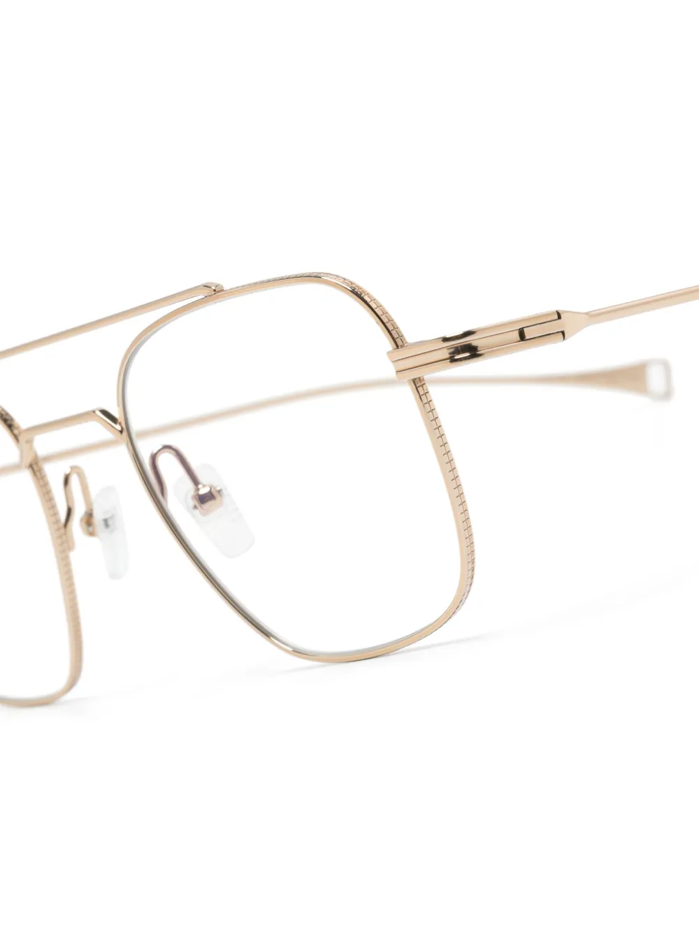 Dita Eyewear Navigator Style Square-frame Glasses In Gold