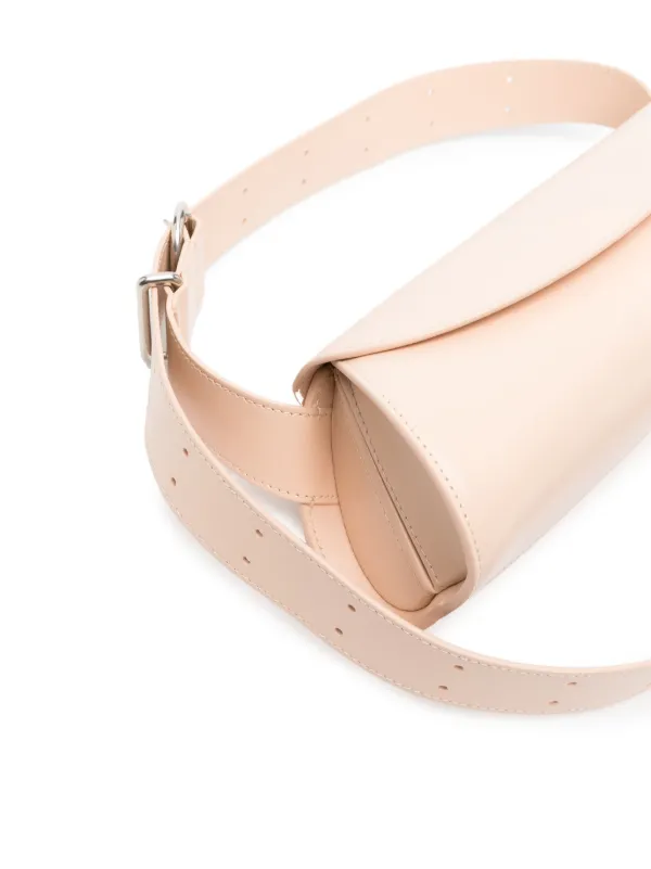 JIL SANDER NAVY ピンク レザー ショルダーバッグ ジルサンダー Jil Sander ショルダーバッグ スクランチ レッド