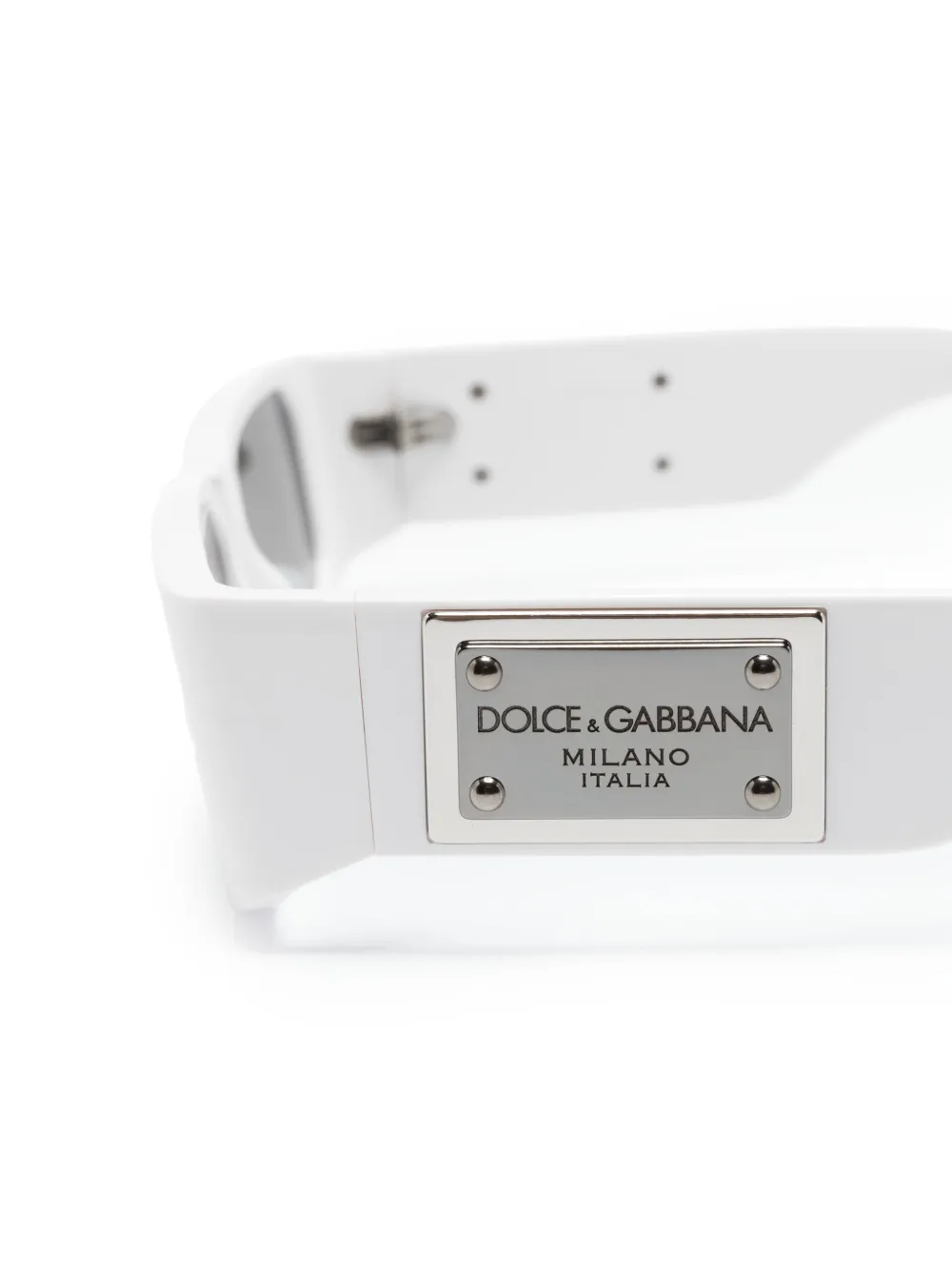 Dolce & Gabbana Eyewear Zonnebril met rechthoekig montuur Wit