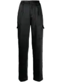 PAIGE Malika satin cargo trousers - Black