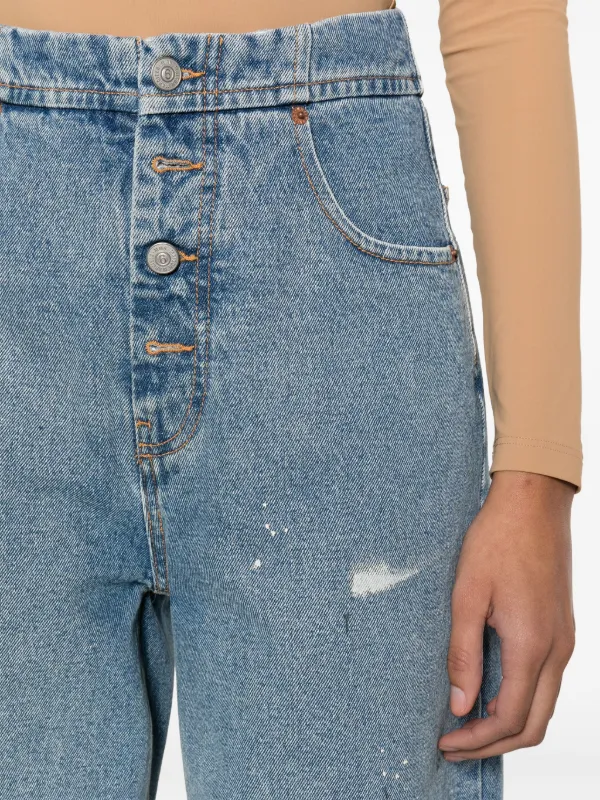 Distressed high online rise jeans