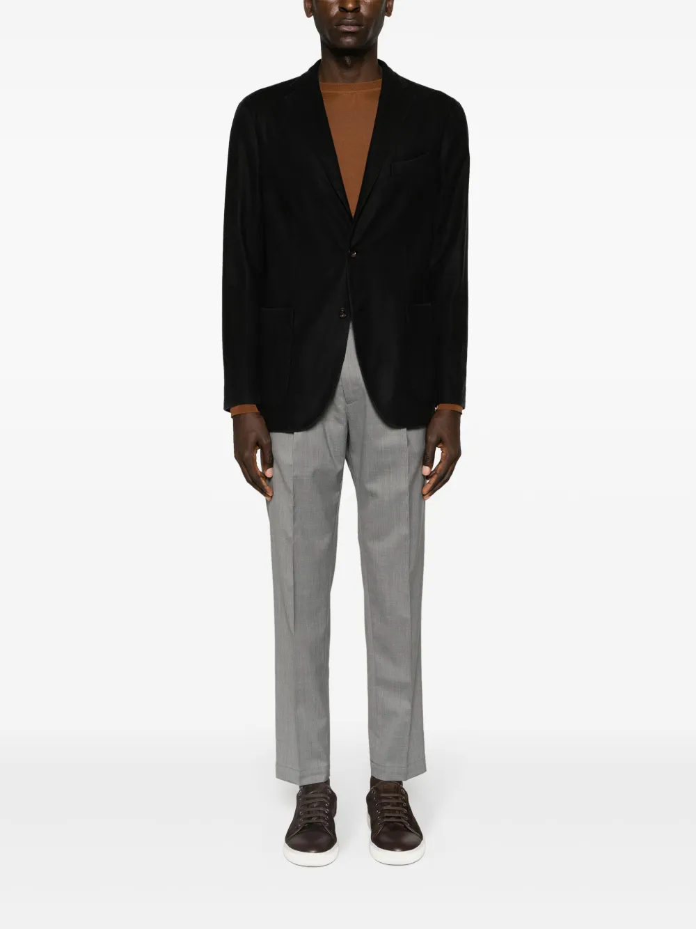 Boglioli single-breasted wool blazer - Zwart