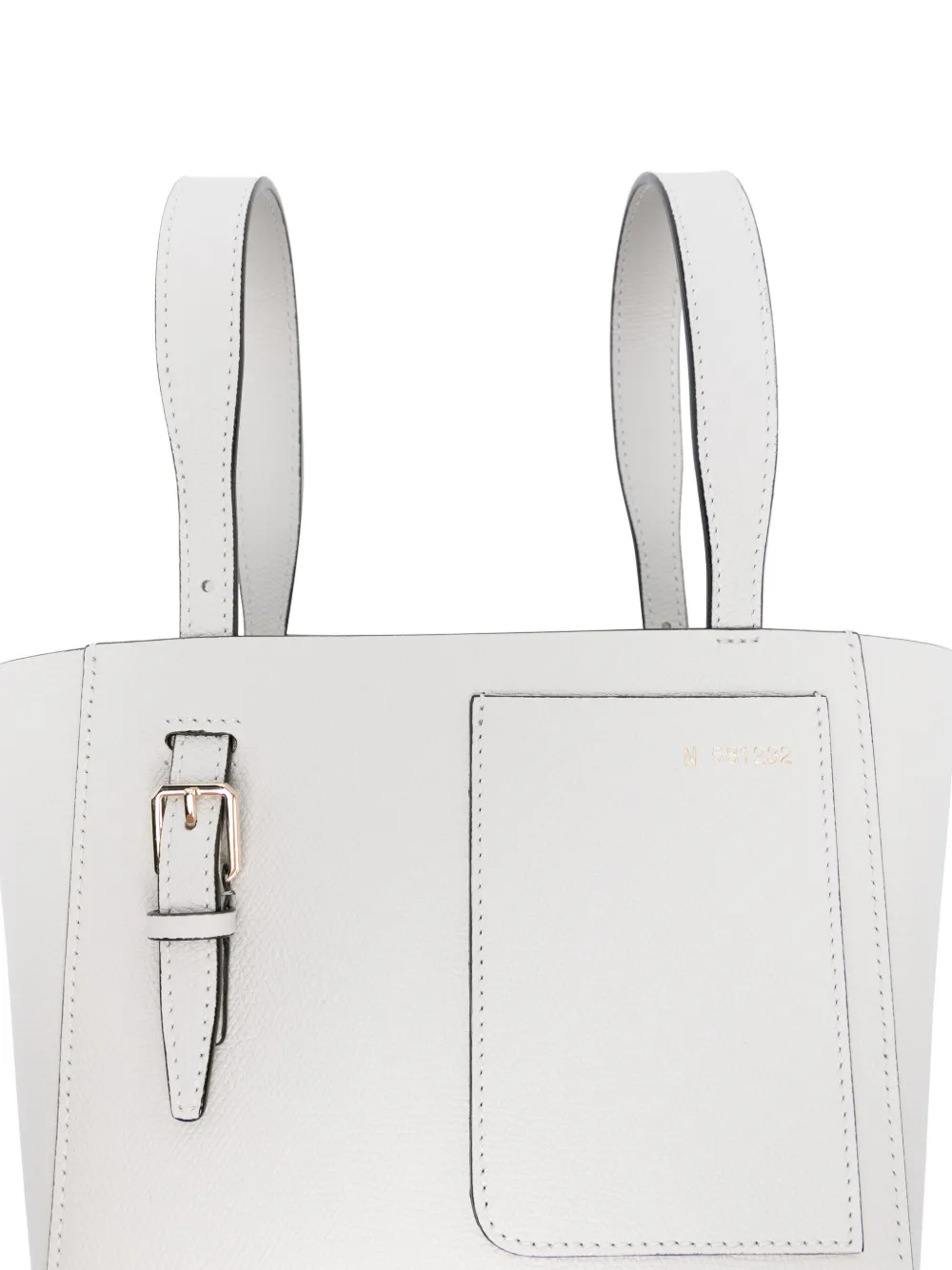 Valextra Soft kleine bucket-tas Wit