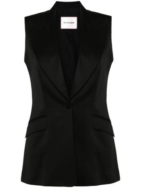 STYLAND V-neck buttoned waistcoat