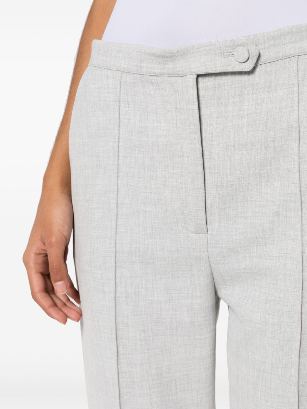 Shop Styland Tailored Tapered-leg Trousers In Grey