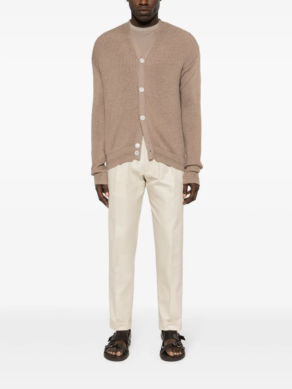 Kiton cardigan en maille à design nervuré | Cardigans | Image 2