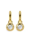 Pragnell 18kt yellow gold Small Skimming Stone diamond drop earrings