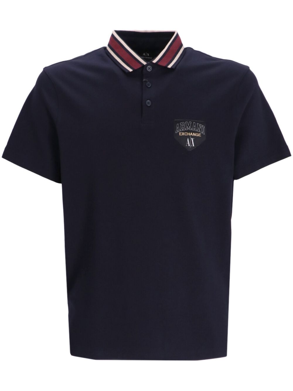 Armani Exchange logo-appliqué Piqué Polo Shirt - Farfetch